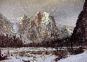Albert Bierstadt Cathedral Rock, Yosemite Valley, California oil painting artist